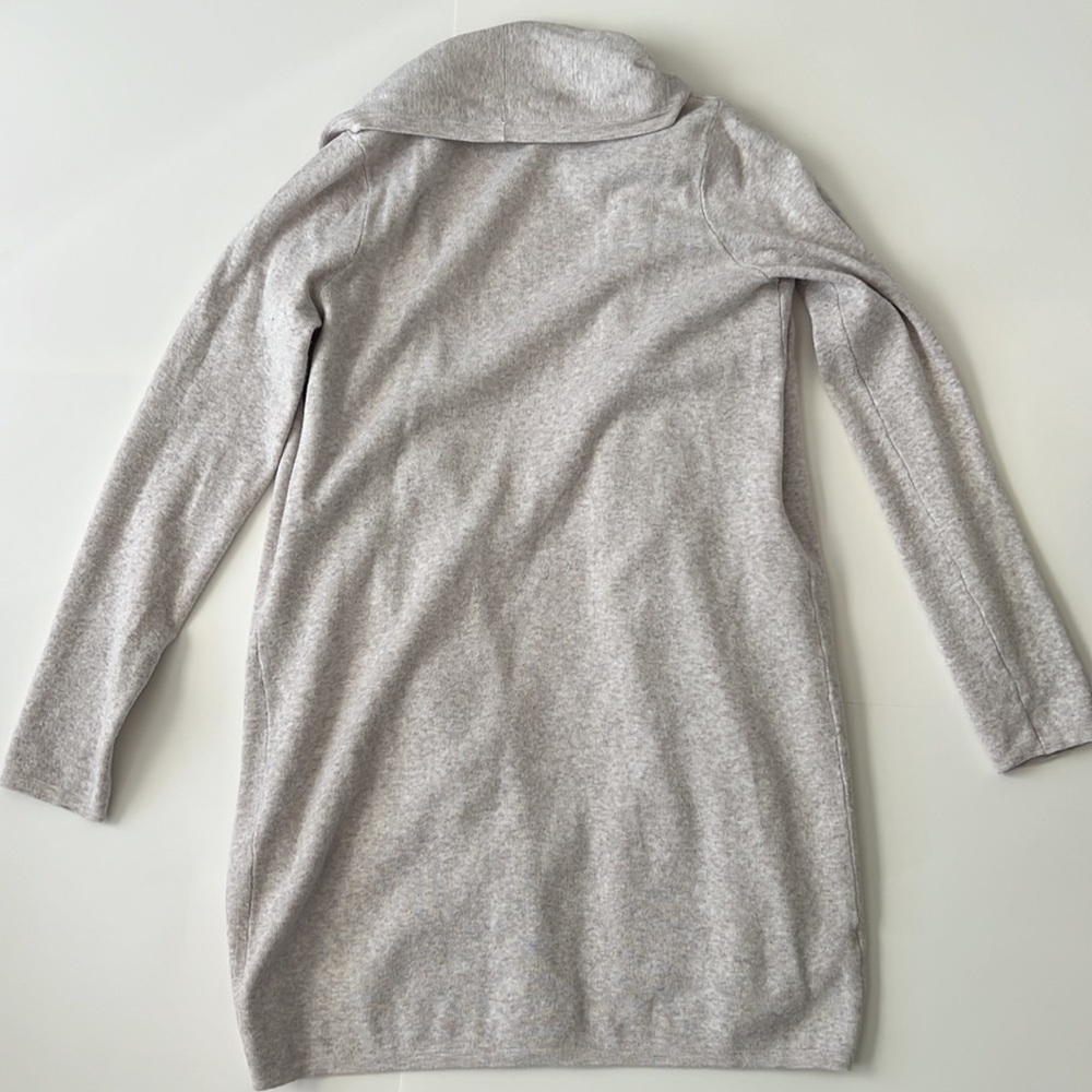 Ann Taylor Shawl Open Cardigan in Light Neutral Heather XS - Picture 7 of 10